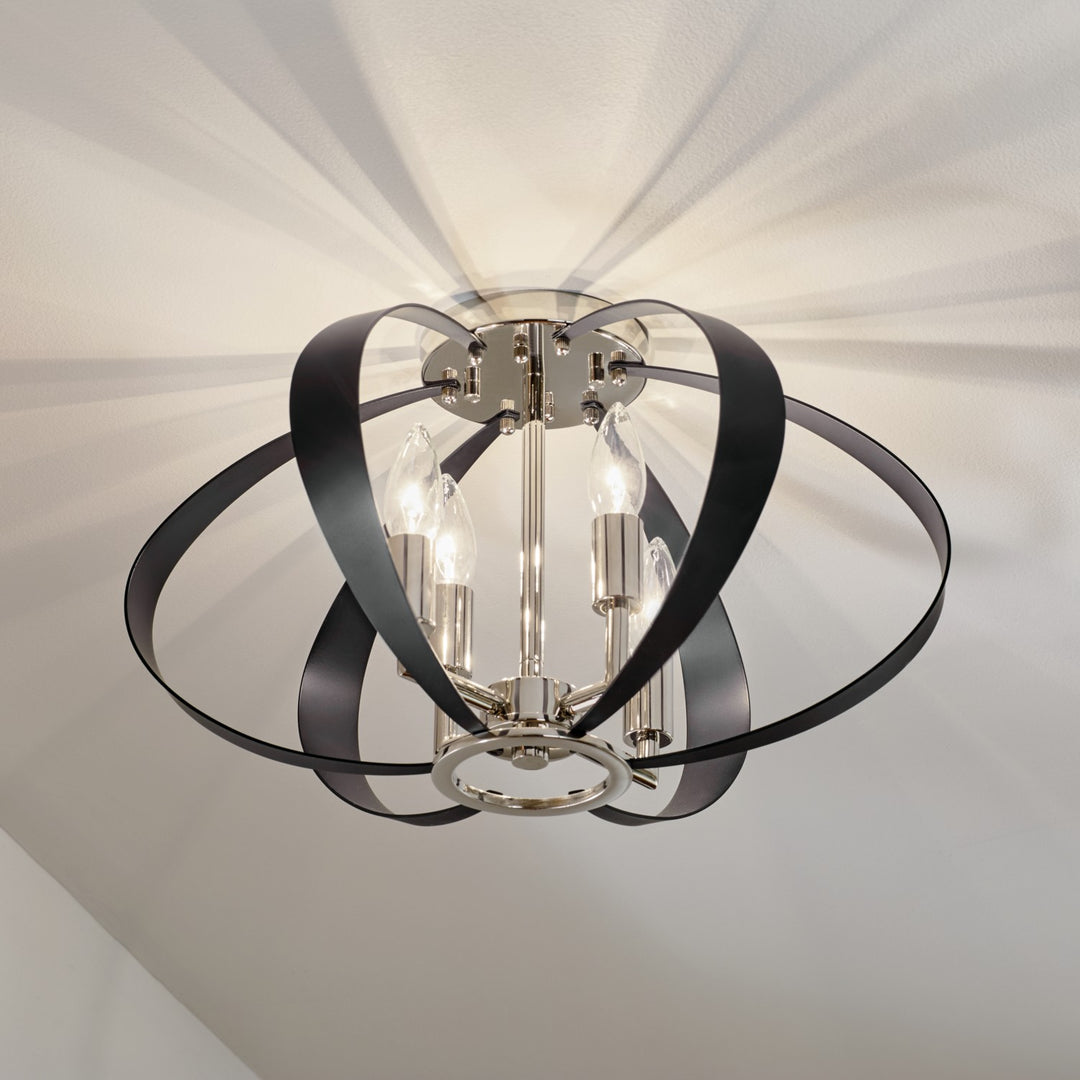 Kichler Four Light Flush Mount