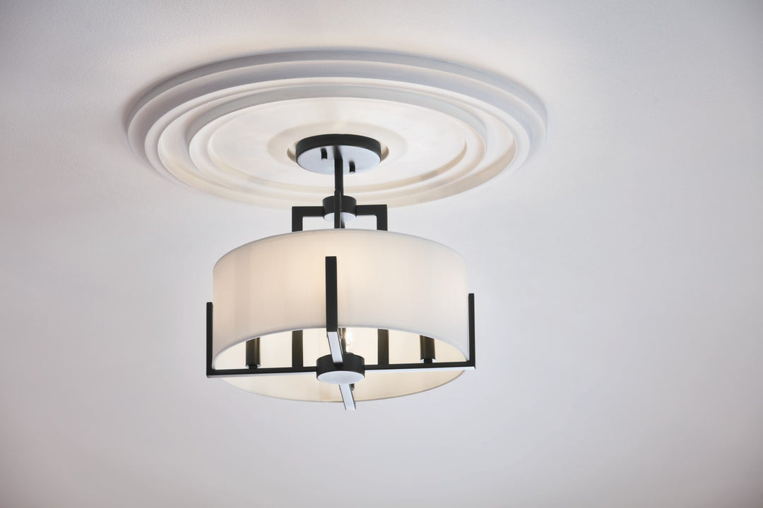 Kichler Four Light Semi Flush Mount