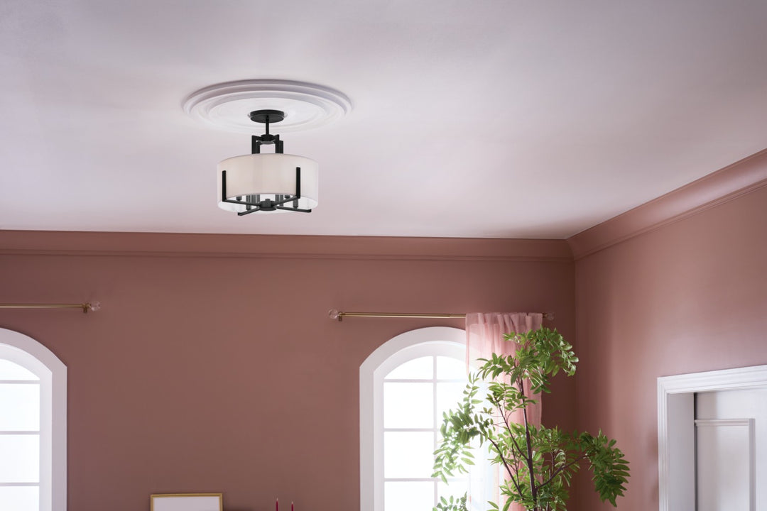 Kichler Four Light Semi Flush Mount