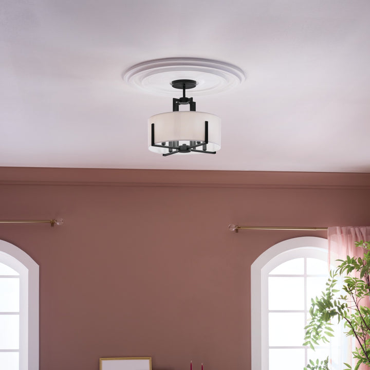 Kichler Four Light Semi Flush Mount