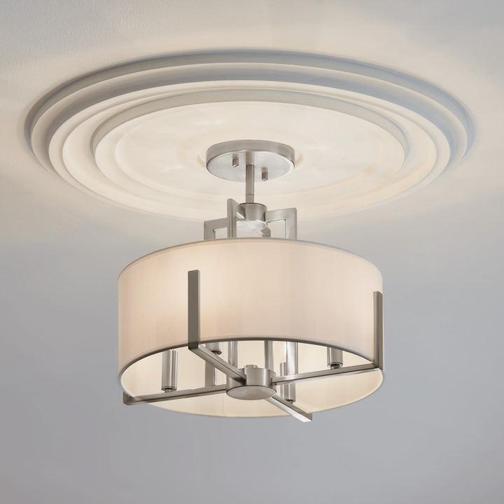 Kichler Four Light Semi Flush Mount