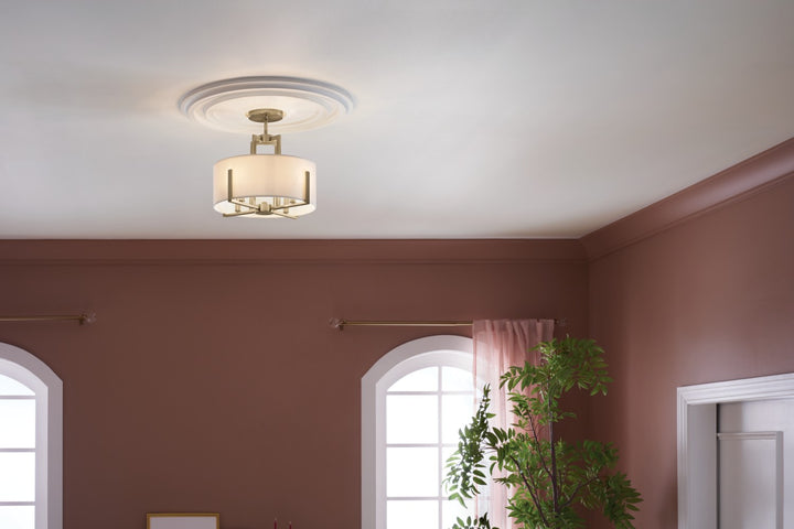 Kichler Four Light Semi Flush Mount