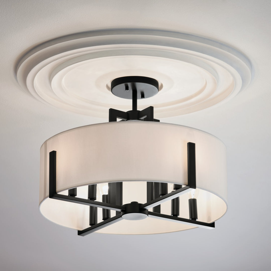 Kichler Eight Light Semi Flush Mount