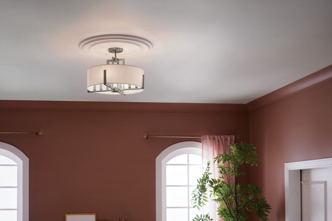 Kichler Eight Light Semi Flush Mount