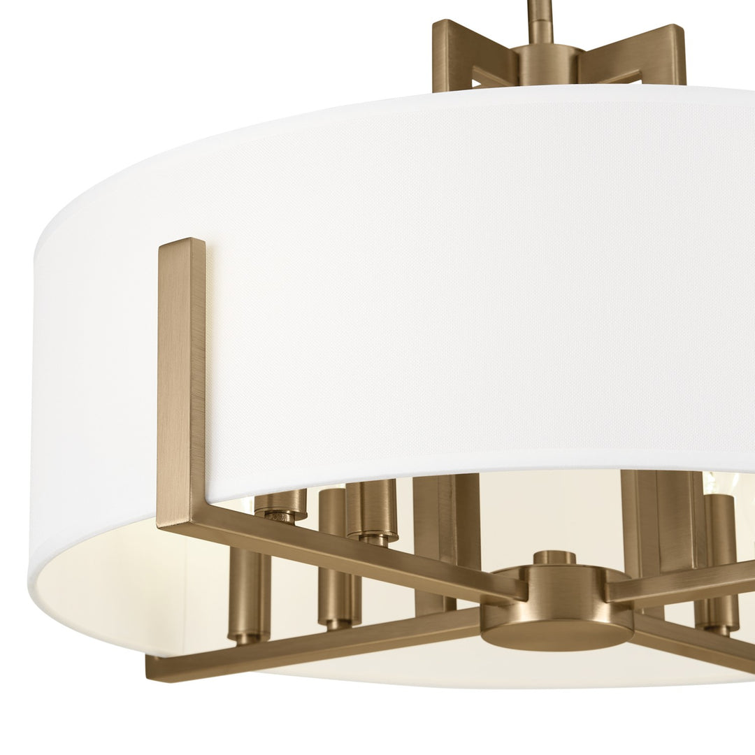 Kichler Eight Light Semi Flush Mount