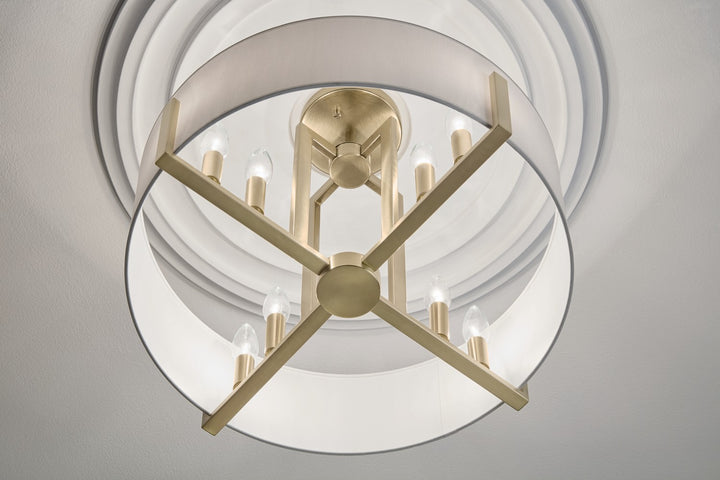 Kichler Eight Light Semi Flush Mount