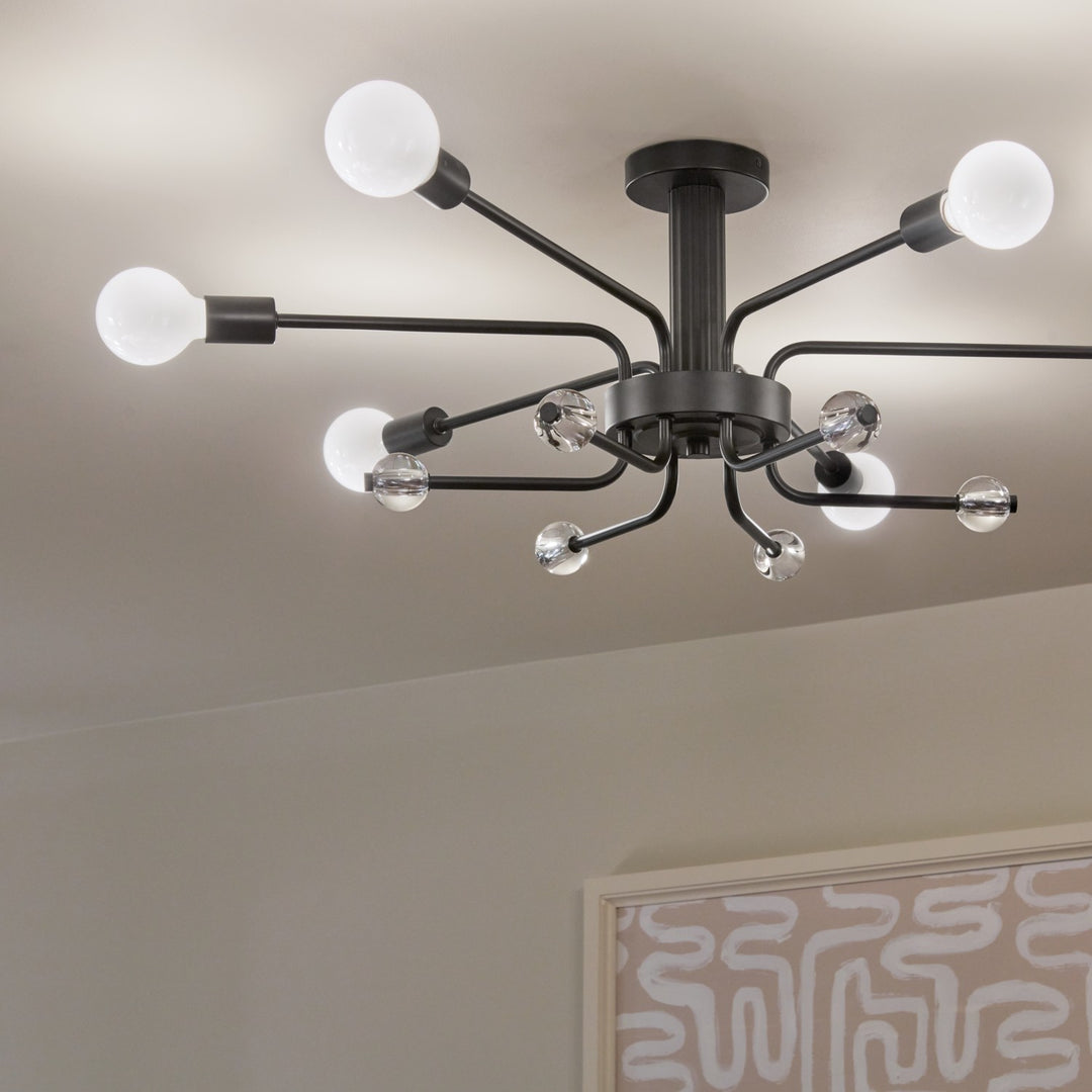 Kichler Six Light Semi Flush Mount