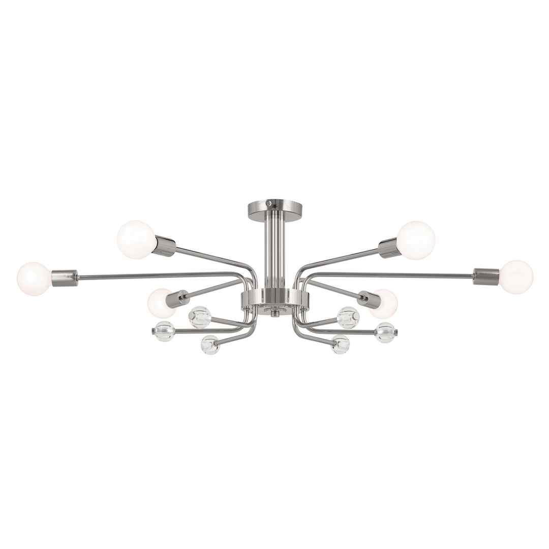 Kichler Six Light Semi Flush Mount