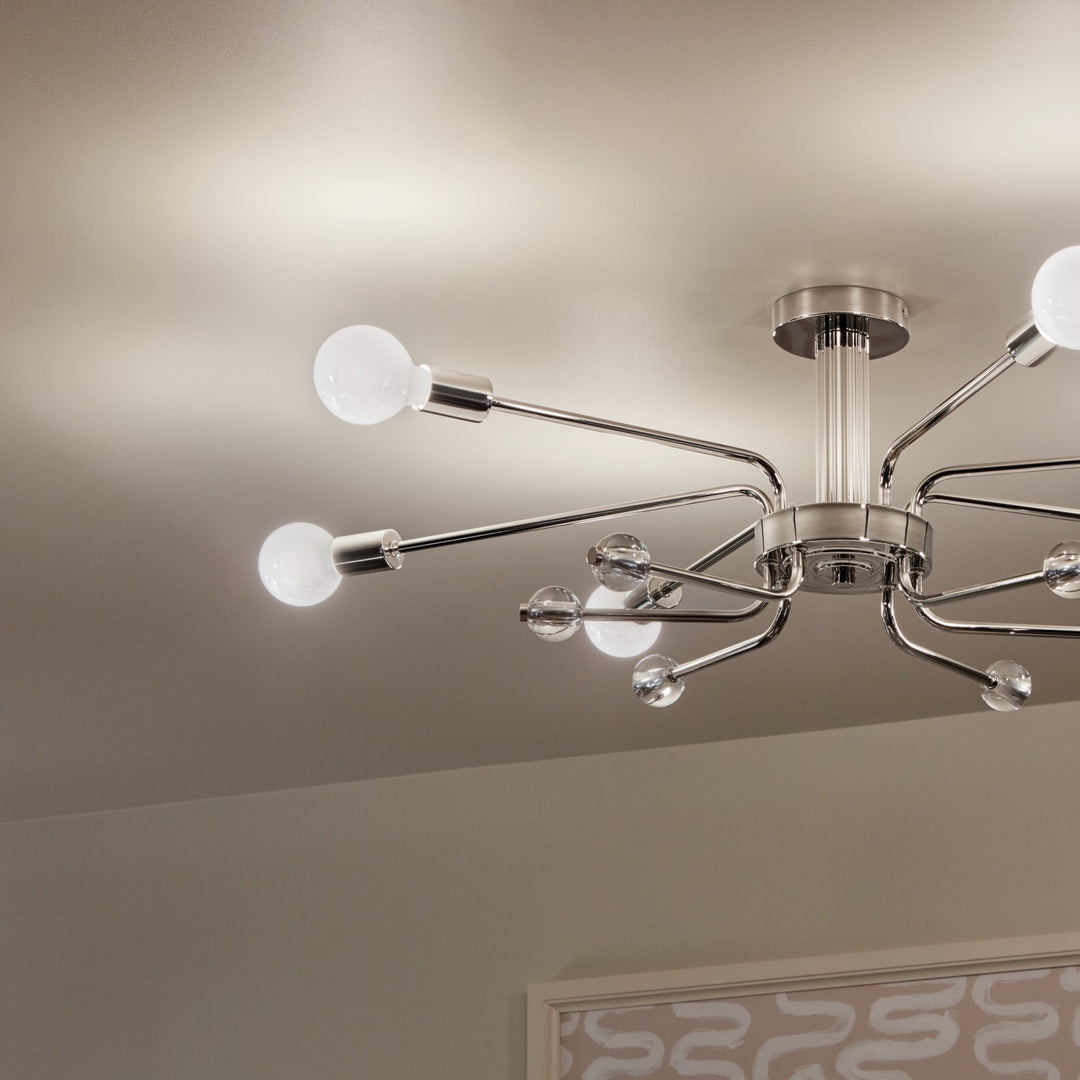 Kichler Six Light Semi Flush Mount