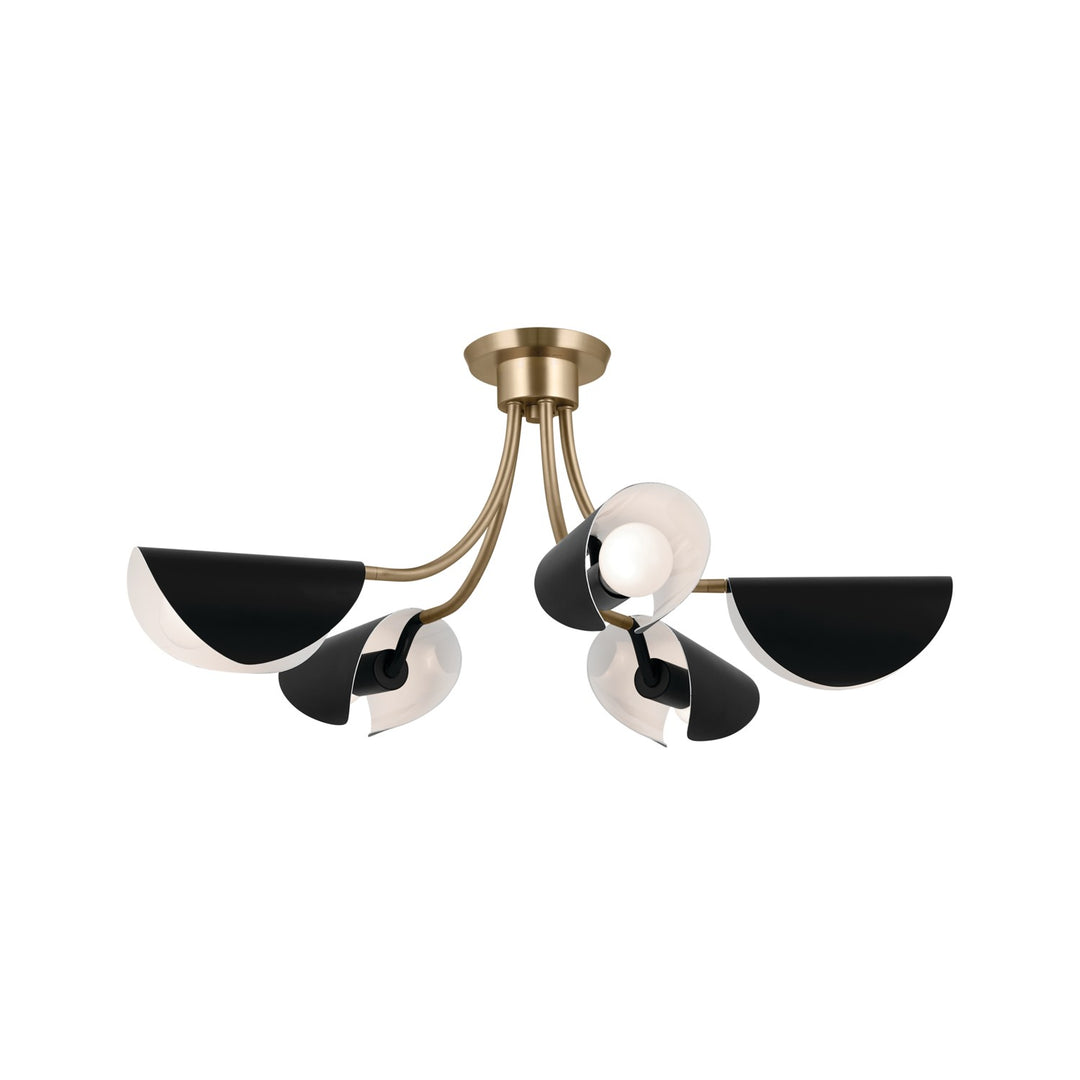 Kichler Five Light Chandelier/Semi Flush