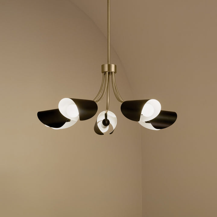 Kichler Five Light Chandelier/Semi Flush