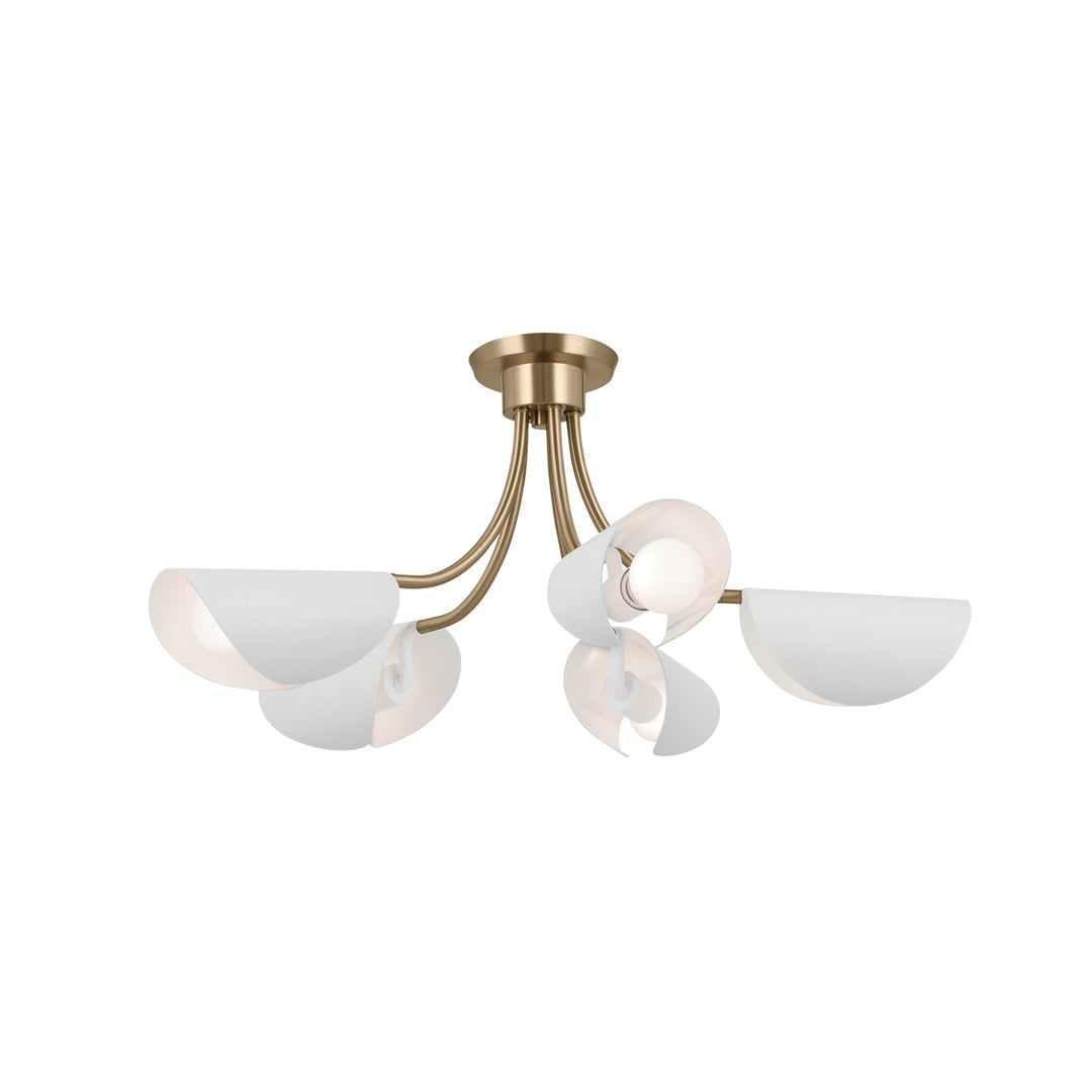 Kichler Five Light Chandelier/Semi Flush