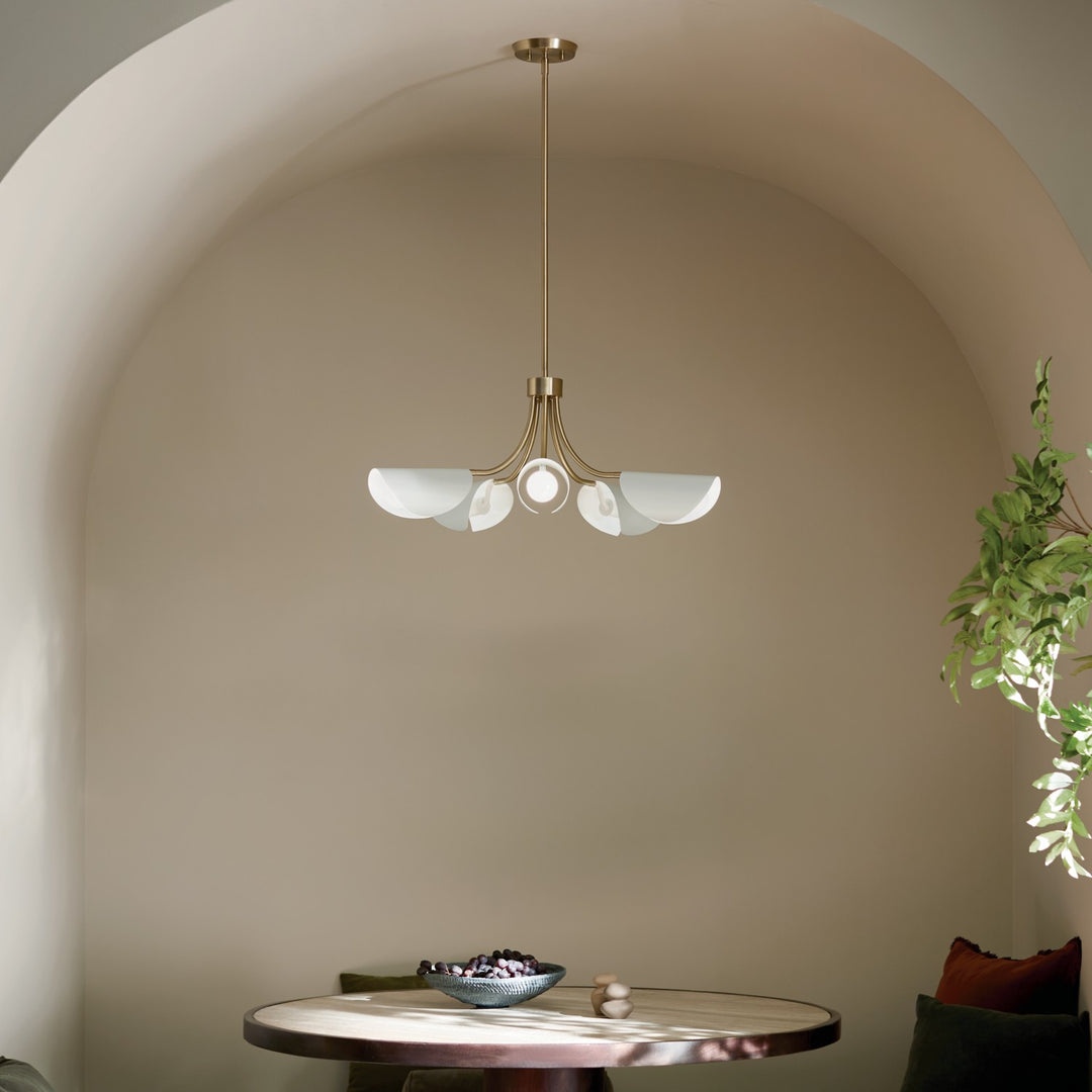 Kichler Five Light Chandelier/Semi Flush