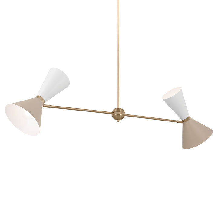 Kichler Four Light Linear Chandelier