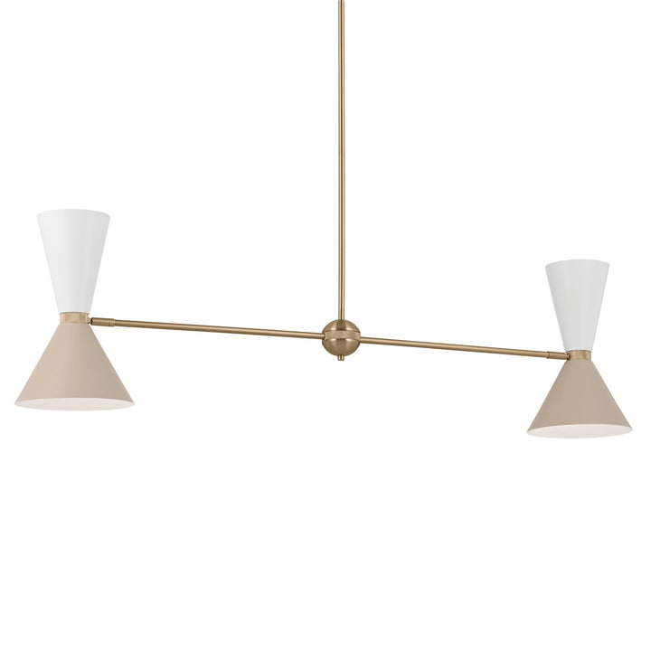 Kichler Four Light Linear Chandelier