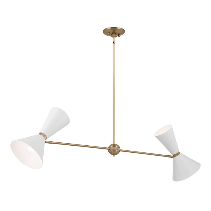 Kichler Four Light Linear Chandelier