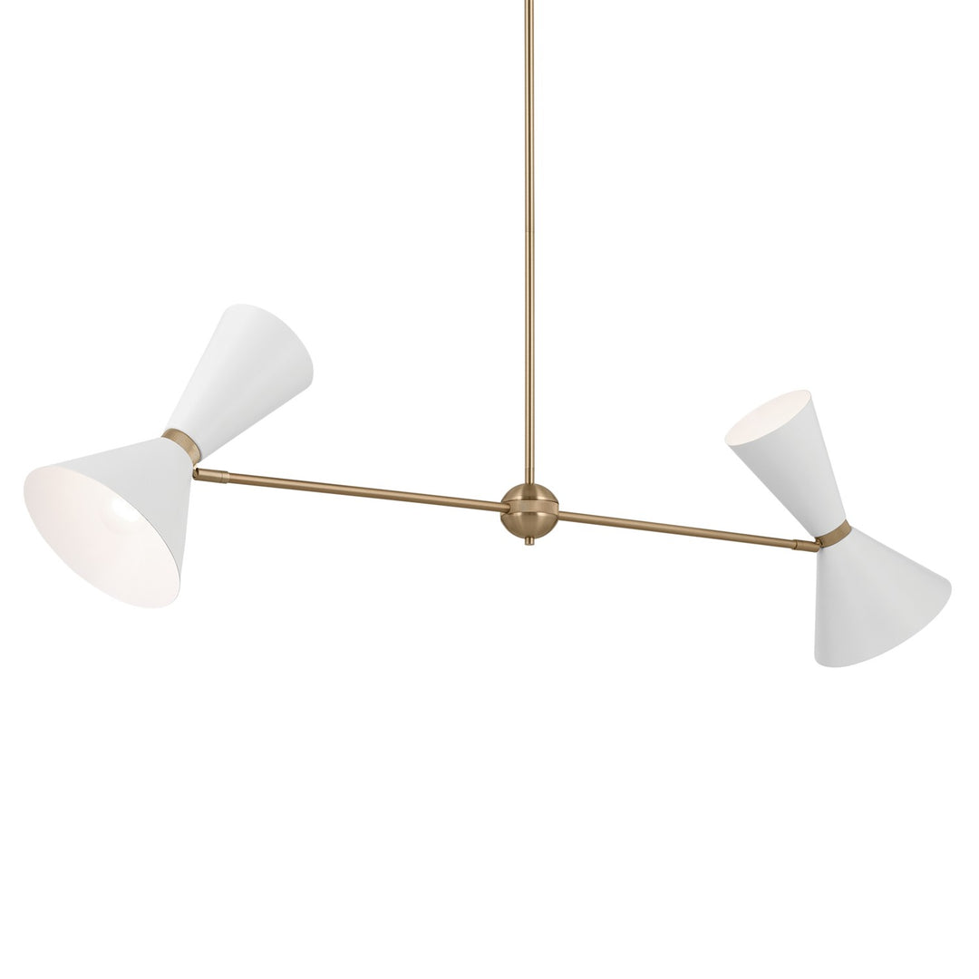 Kichler Four Light Linear Chandelier