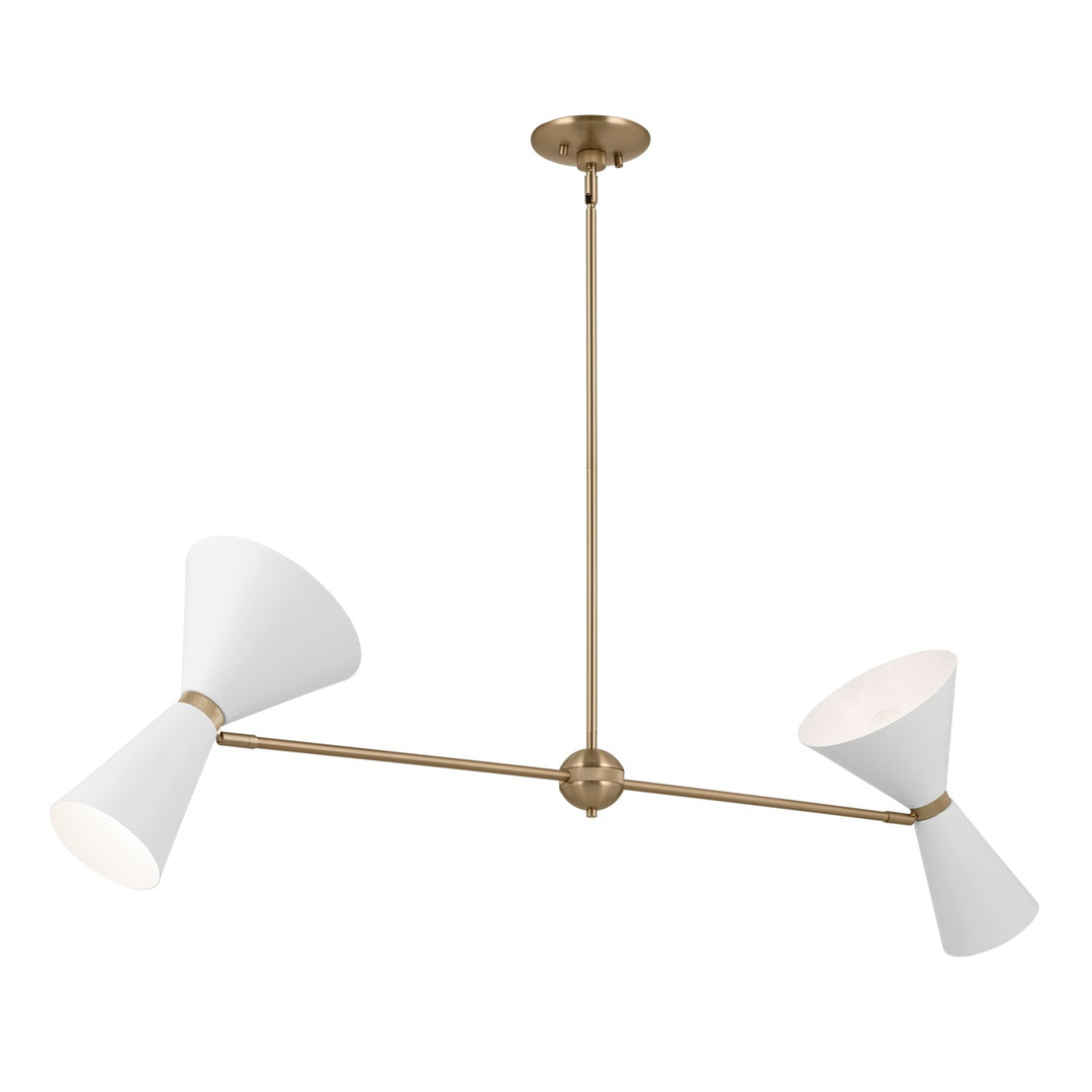 Kichler Four Light Linear Chandelier