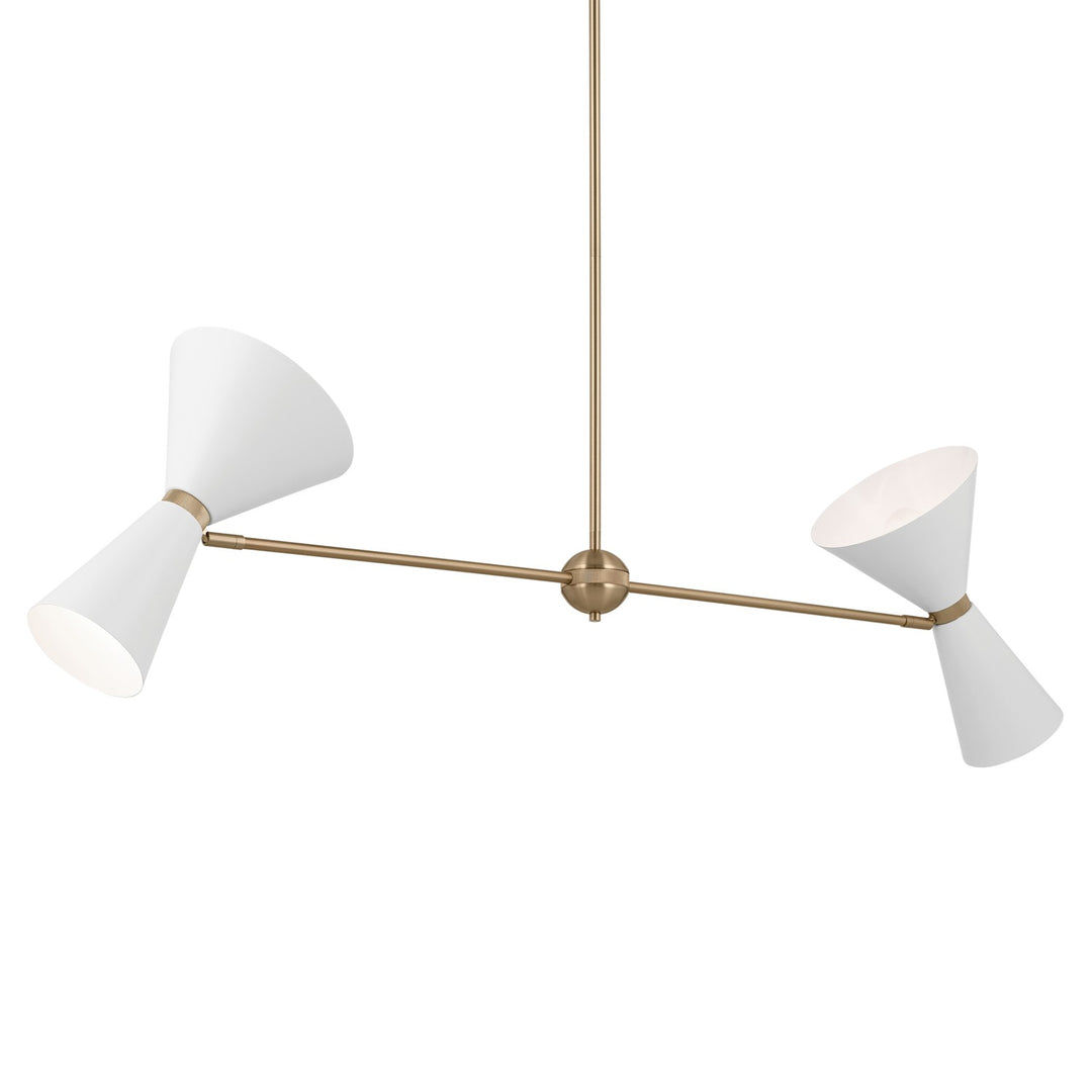 Kichler Four Light Linear Chandelier