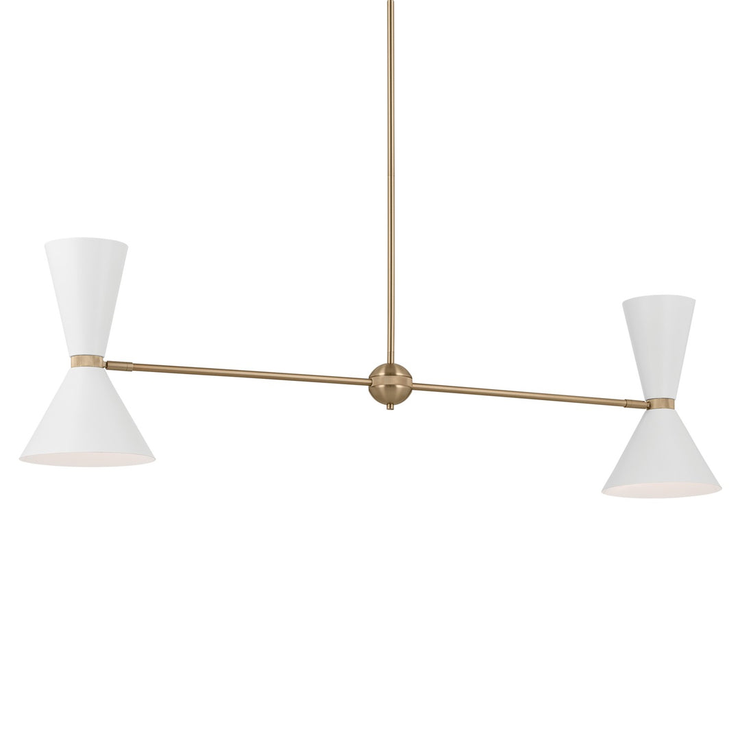 Kichler Four Light Linear Chandelier