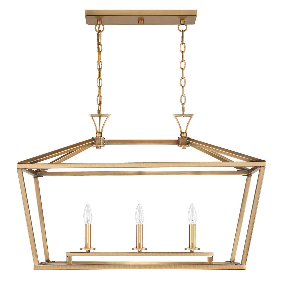 Savoy House Townsend Three Light Linear Chandelier