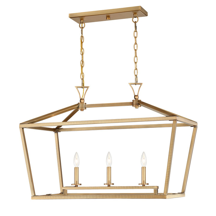 Savoy House Townsend Three Light Linear Chandelier