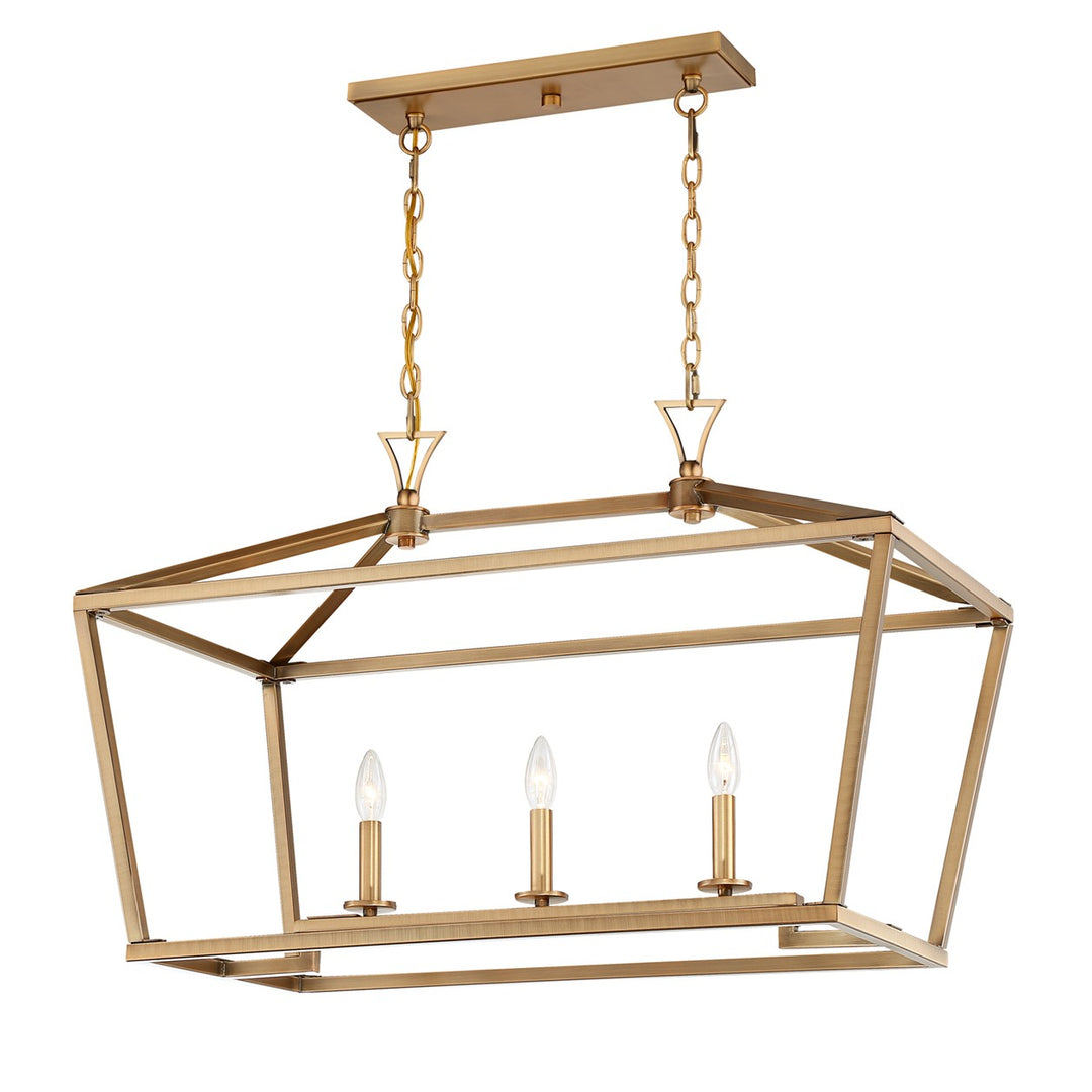 Savoy House Townsend Three Light Linear Chandelier