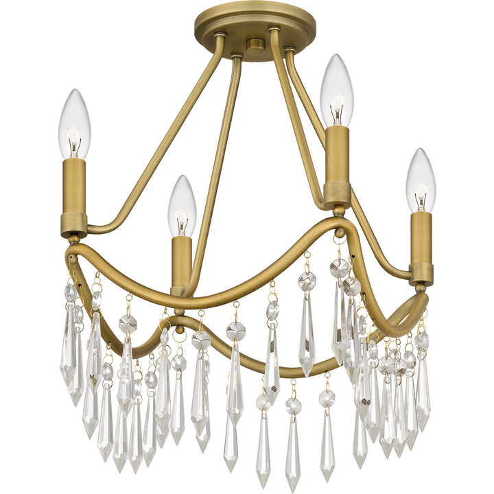 Quoizel Four Light Semi Flush Mount