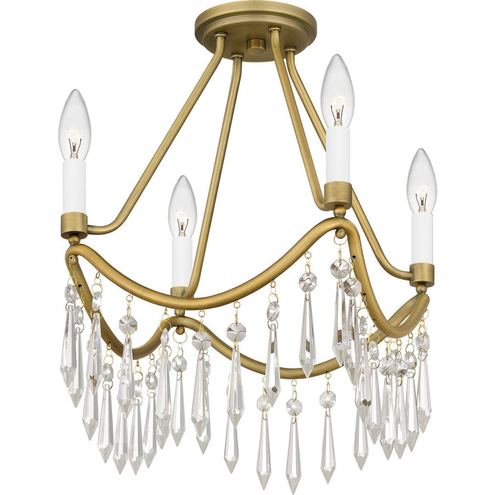 Quoizel Four Light Semi Flush Mount