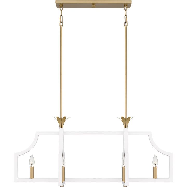 Quoizel Six Light Linear Chandelier