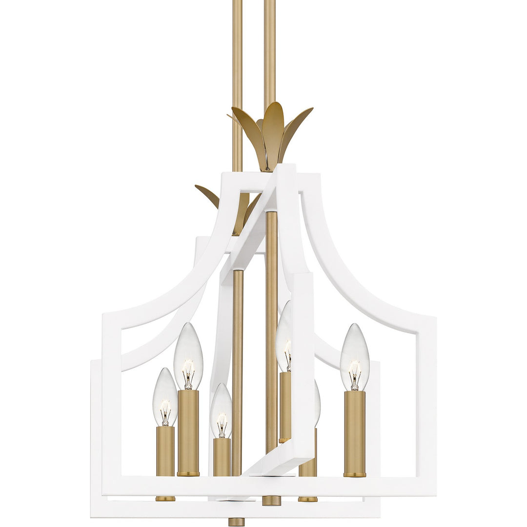 Quoizel Six Light Linear Chandelier