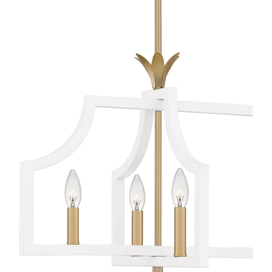 Quoizel Six Light Linear Chandelier