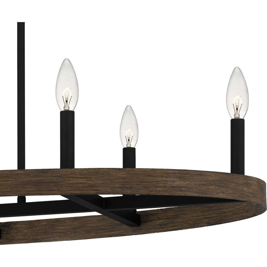 Quoizel Nine Light Linear Chandelier