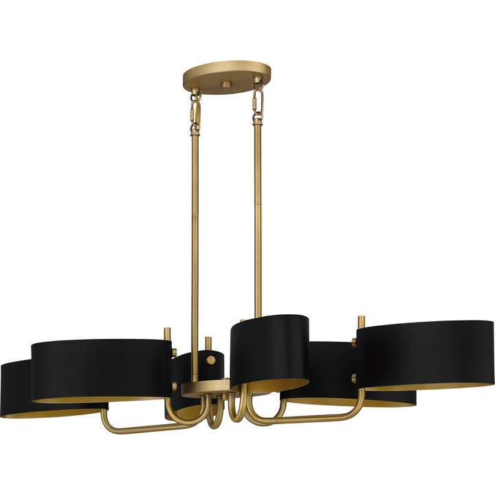 Quoizel Six Light Linear Chandelier