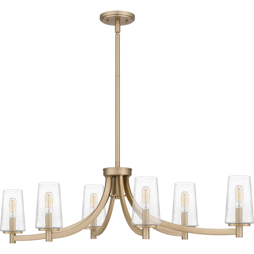 Quoizel Six Light Linear Chandelier