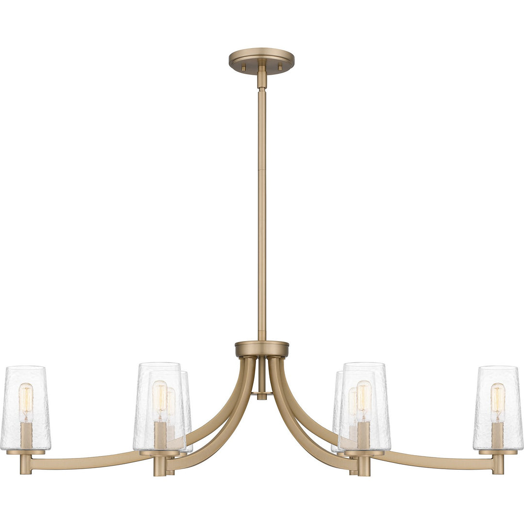 Quoizel Six Light Linear Chandelier