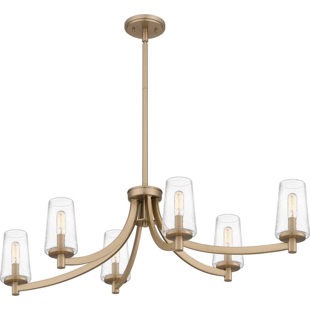 Quoizel Six Light Linear Chandelier