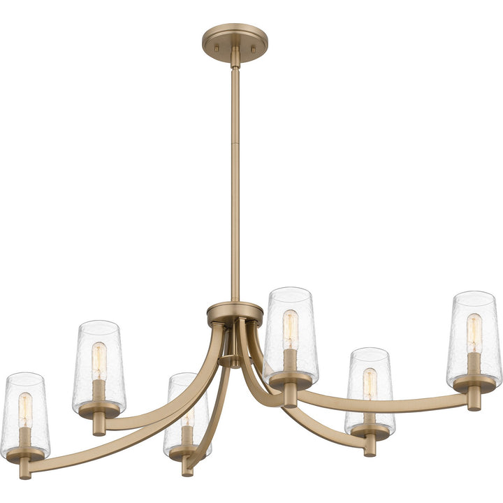 Quoizel Six Light Linear Chandelier