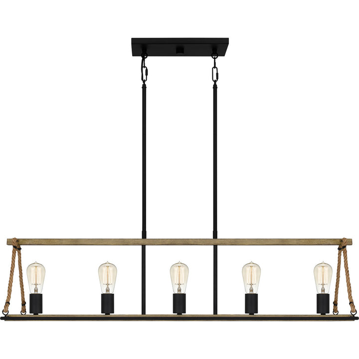 Quoizel Five Light Linear Chandelier