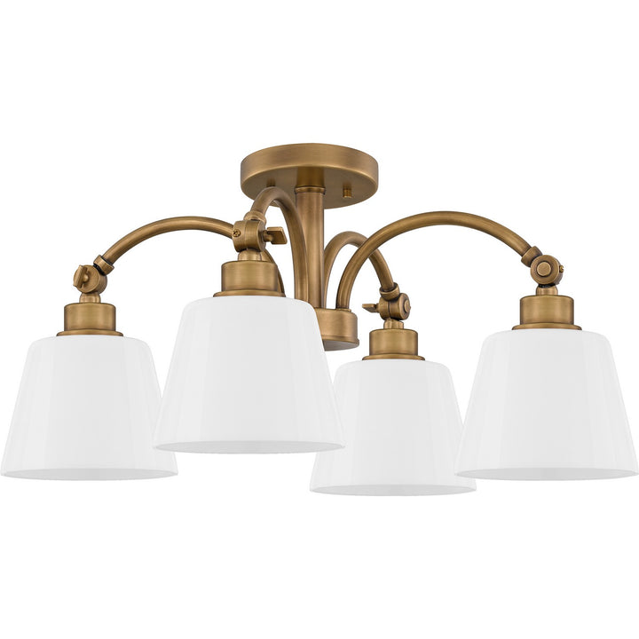 Quoizel Four Light Semi Flush Mount