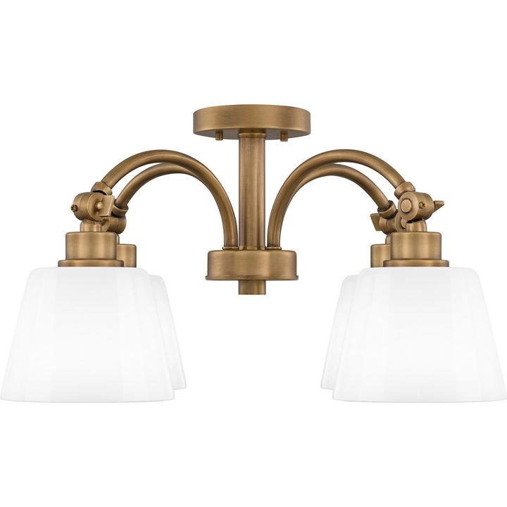 Quoizel Four Light Semi Flush Mount