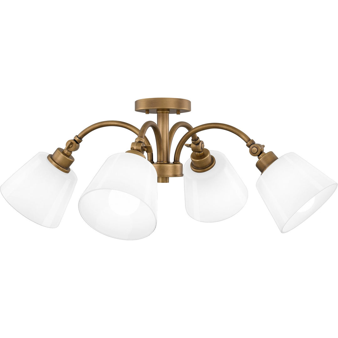 Quoizel Four Light Semi Flush Mount