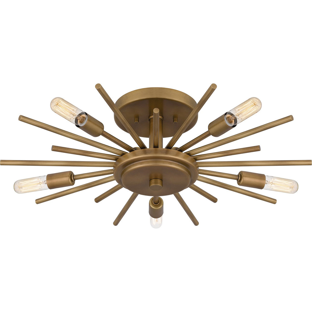 Quoizel Five Light Semi Flush Mount