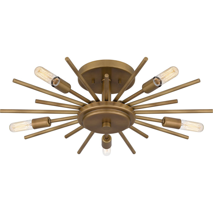 Quoizel Five Light Semi Flush Mount