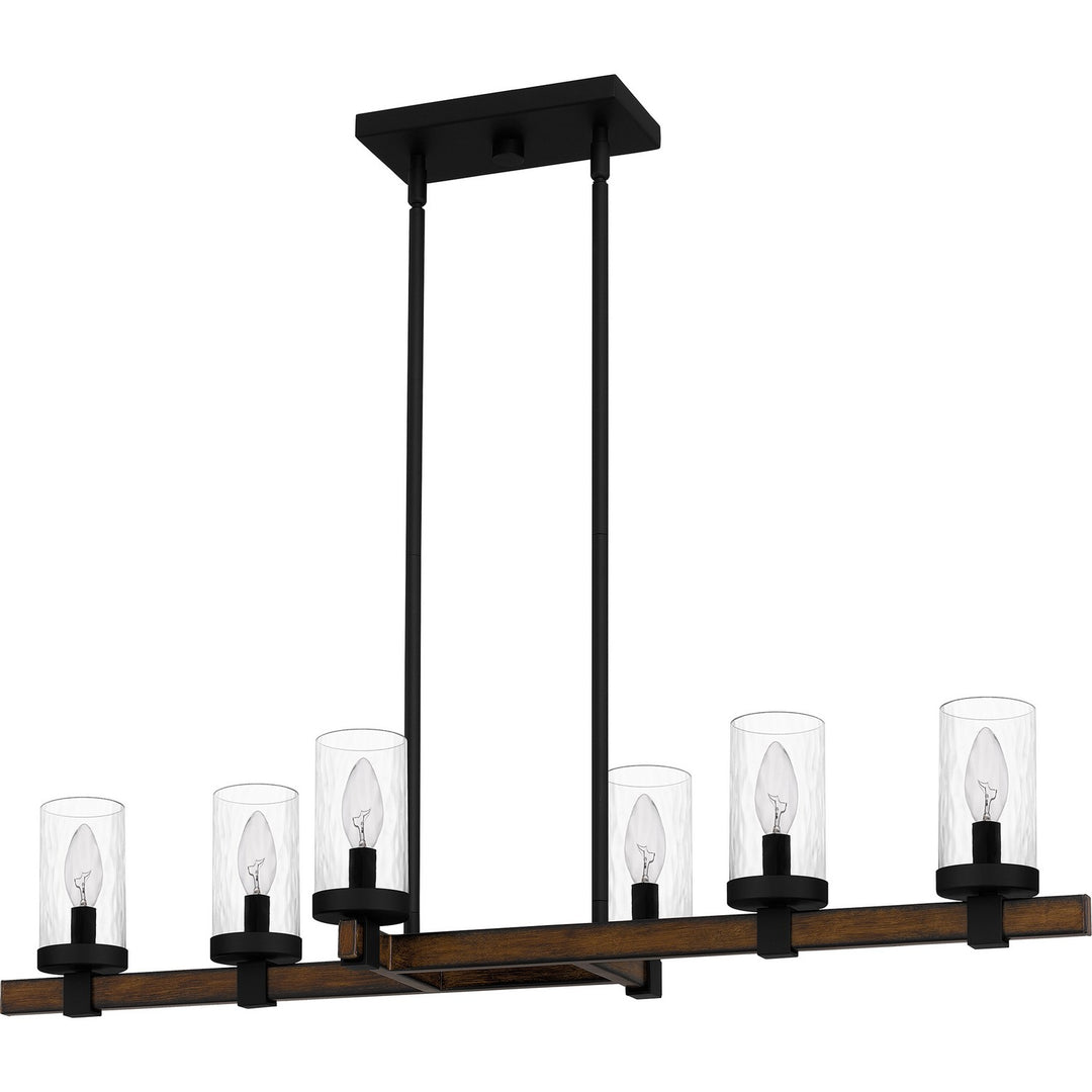 Quoizel Six Light Linear Chandelier