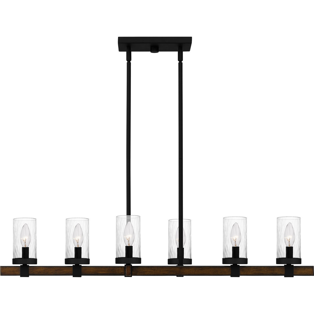 Quoizel Six Light Linear Chandelier