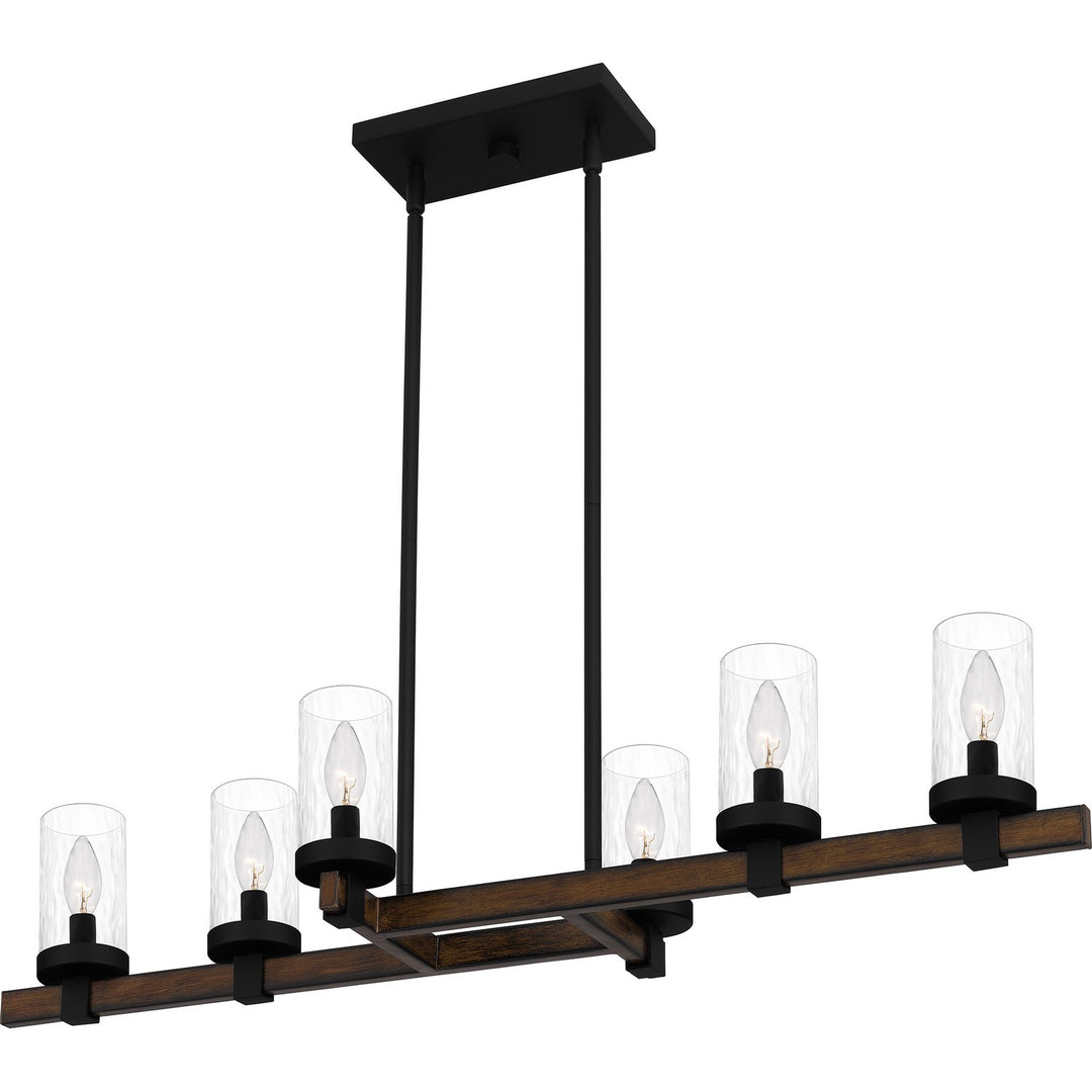 Quoizel Six Light Linear Chandelier