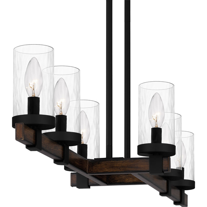 Quoizel Six Light Linear Chandelier