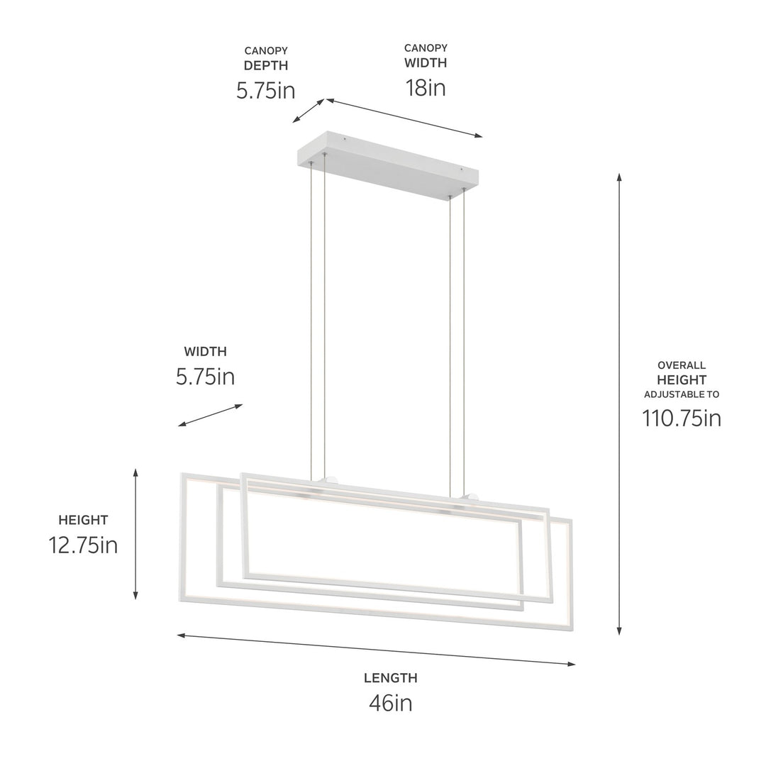 Kichler LED Linear Chandelier