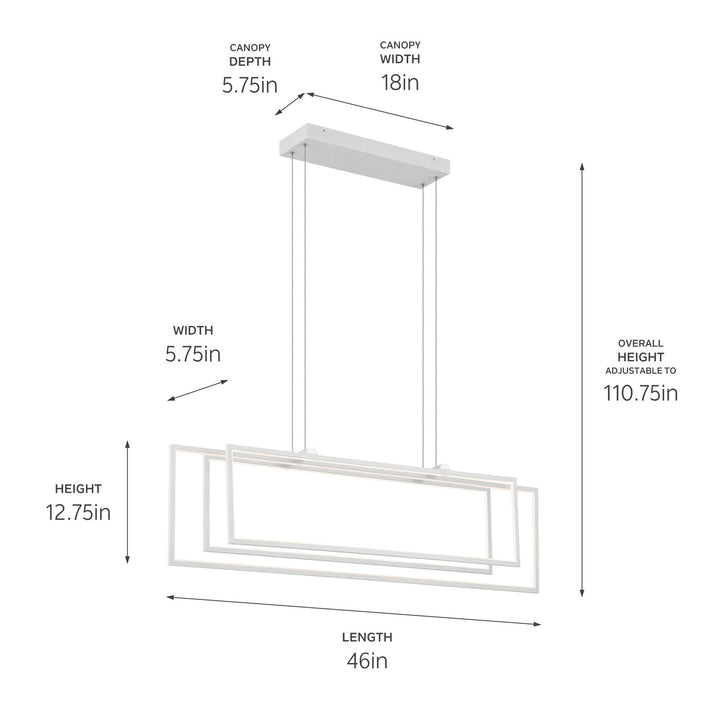 Kichler LED Linear Chandelier